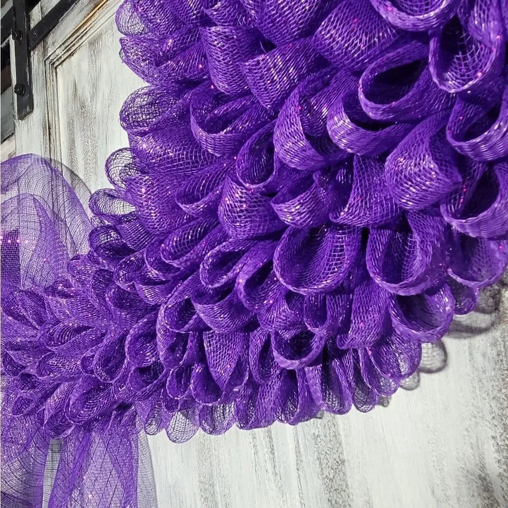 Purple Mermaid Tail Wreath